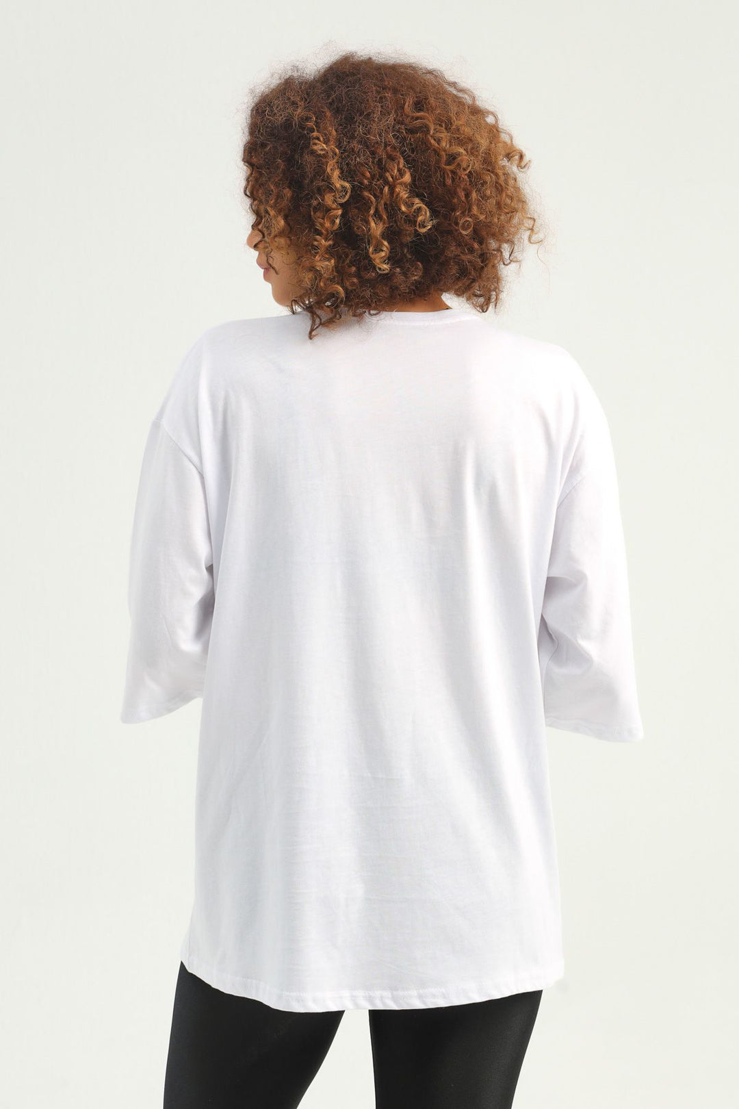 Text Embroidered Accessory T-Shirt White
