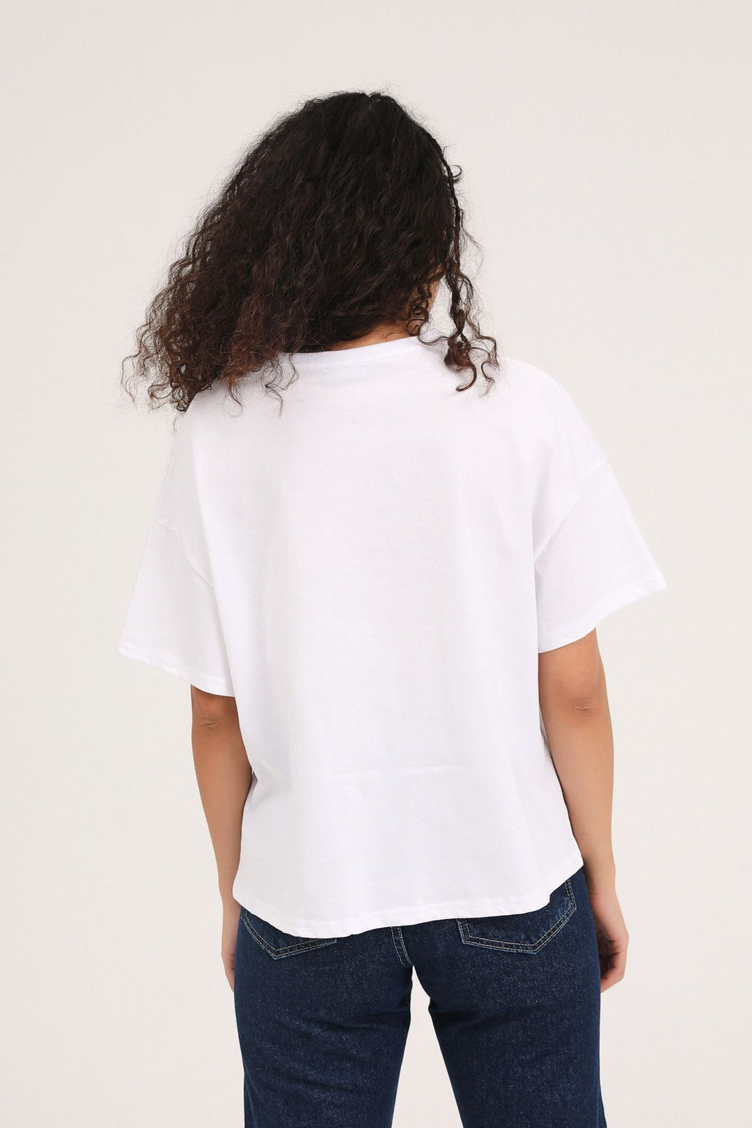 Printed Crop T-Shirt White