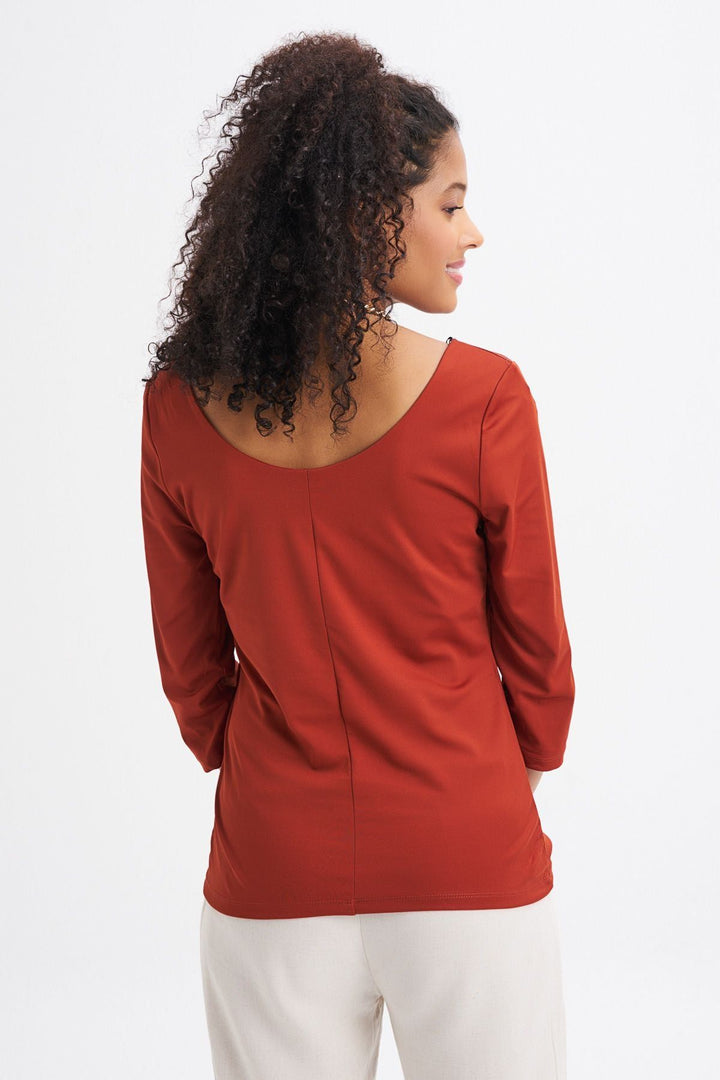 Truvakar Kol Basic Bluz Kiremit