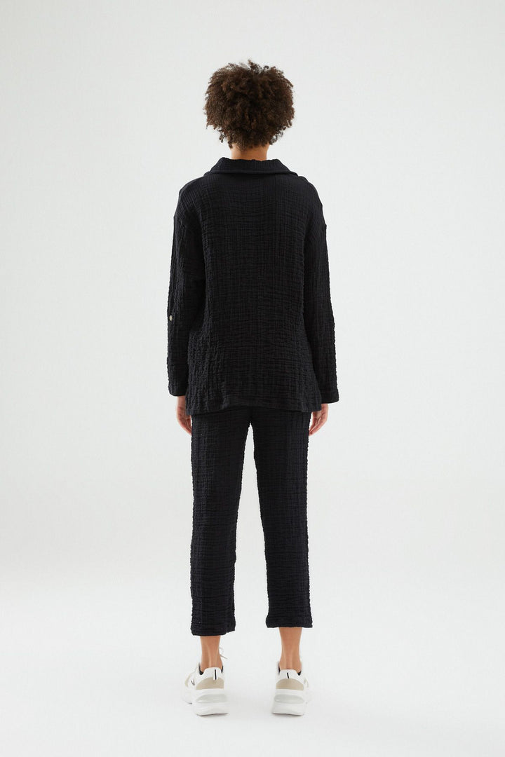 Uzun Kollu Gömlek Siyah