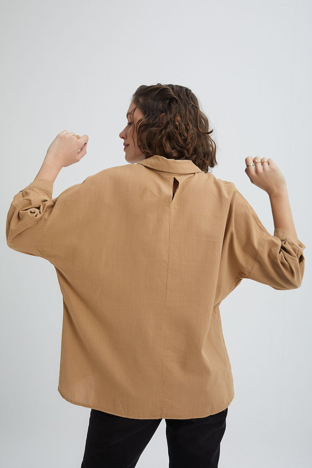 Truvakar Sleeve Shirt Camel