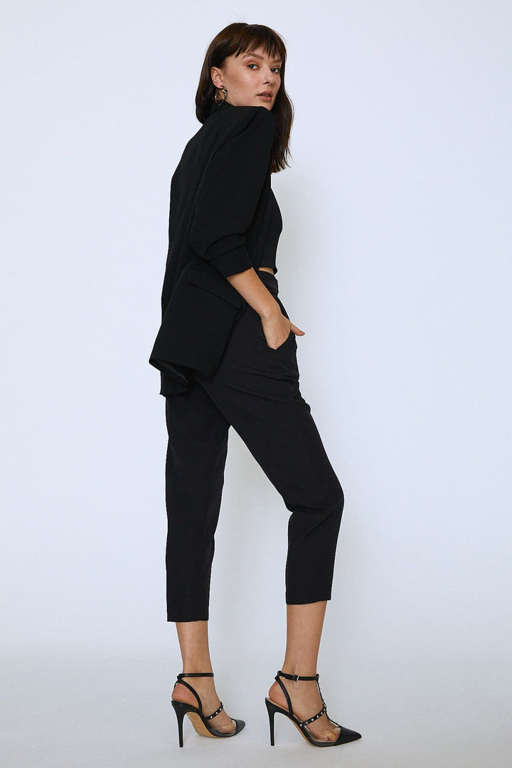 Şal Yaka Blazer Ceket Siyah