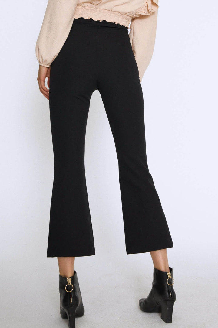 İspanyol Paça Pantolon Siyah