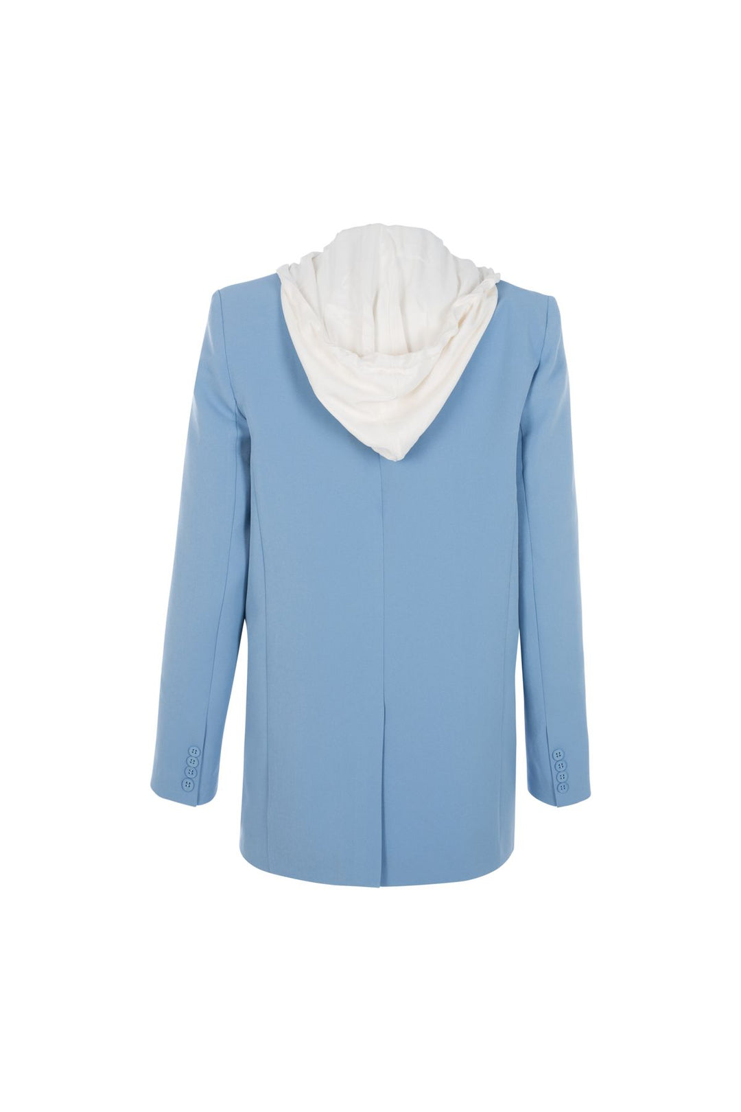 Hooded Blazer Jacket Blue