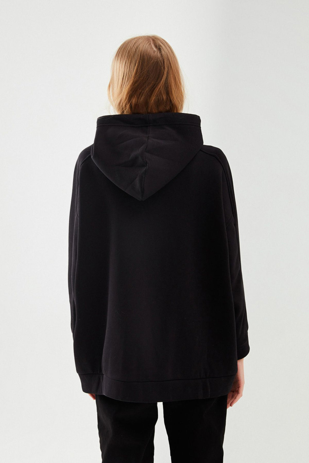 Hooded Oversize Sweatshirt Black
