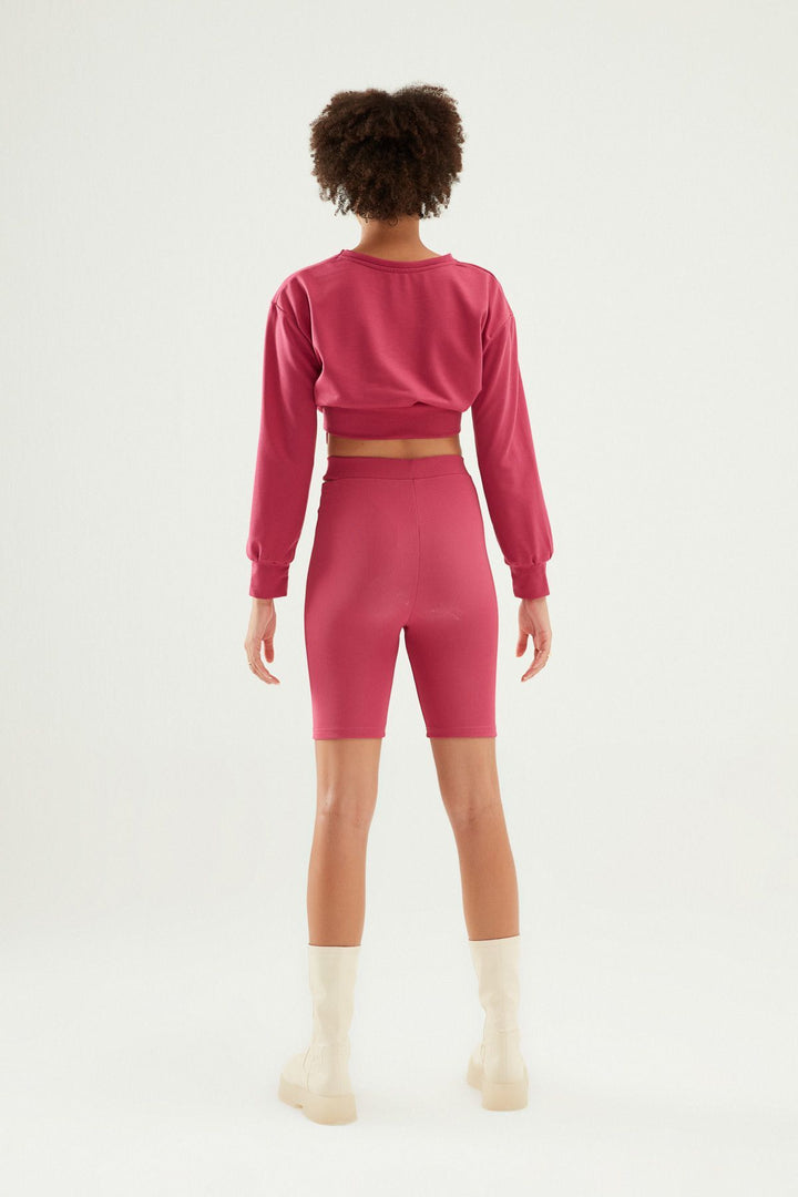 Decollete Biker Tights Orchid