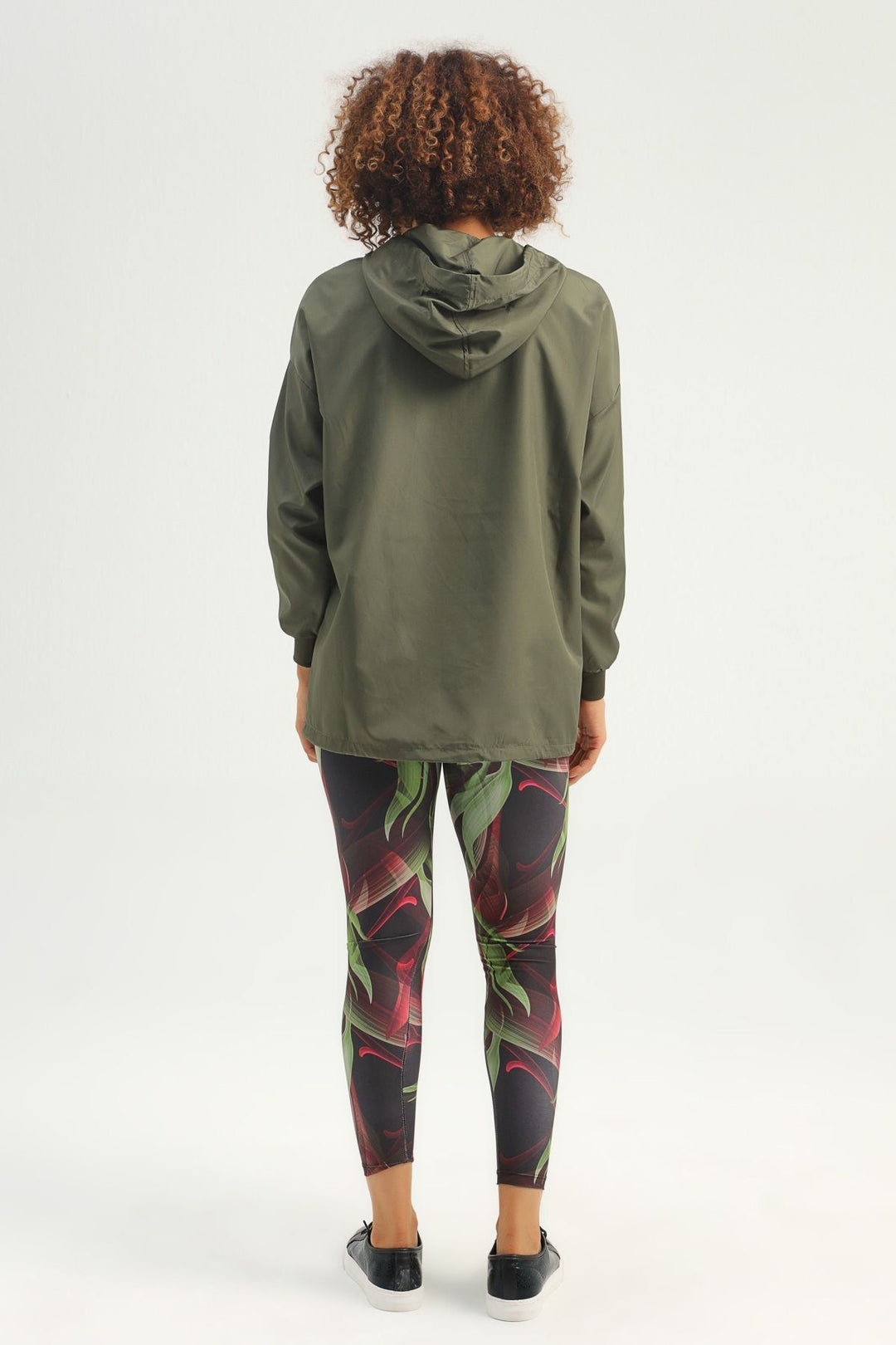 Hooded Pocket Raincoat Khaki