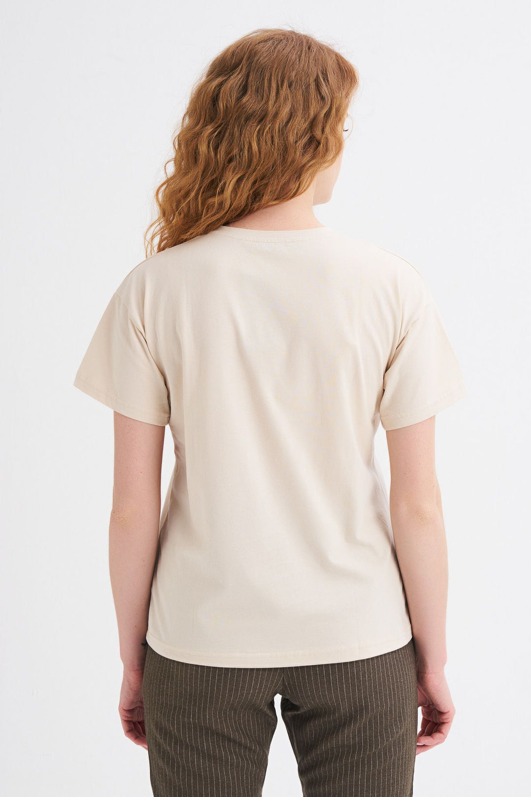 Printed T-Shirt Light Beige