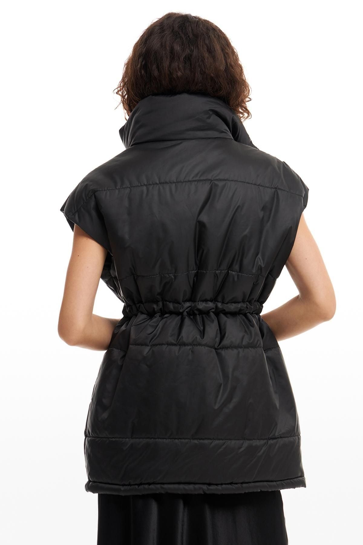 Oversize Pocket Inflatable Vest Black
