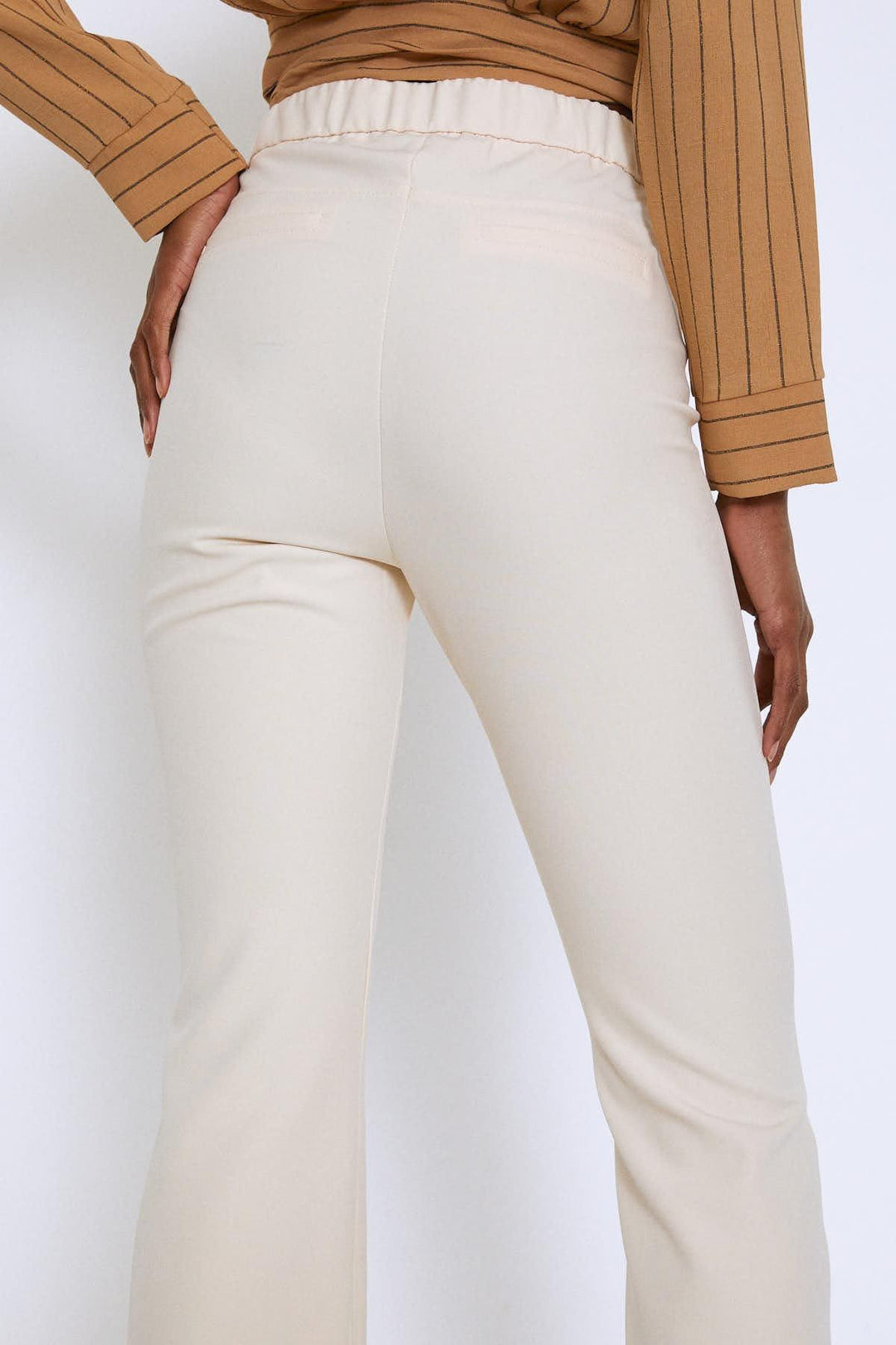 Flared Trousers Bone