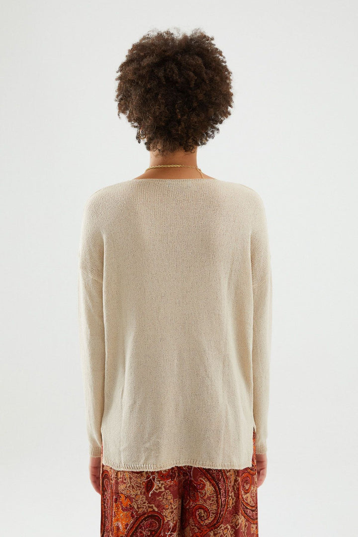 Pocket Detailed Knitwear Stone