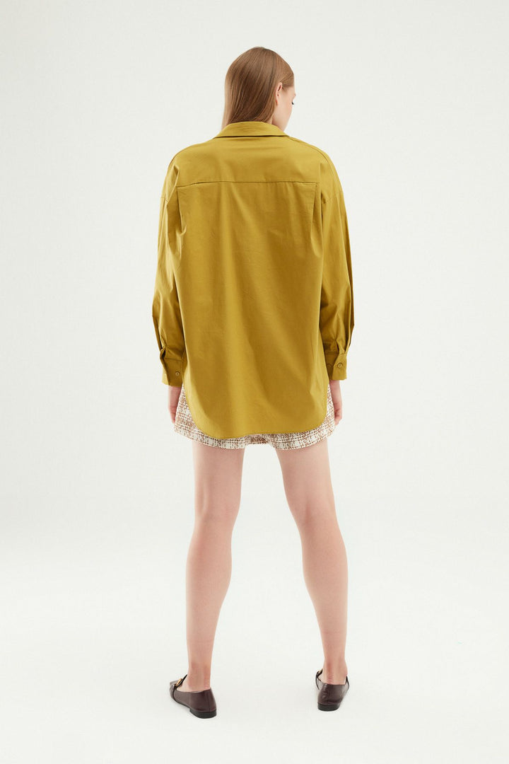 Oversize Basic Shirt Olive
