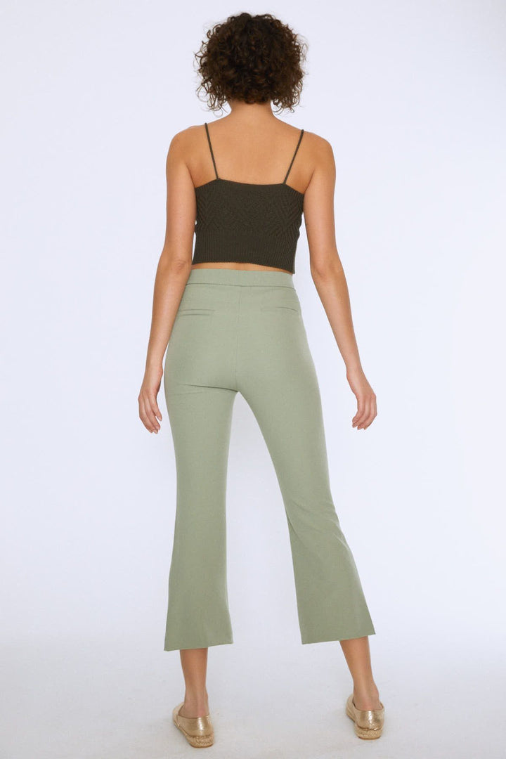 Rope Strap Crop Knitwear Khaki