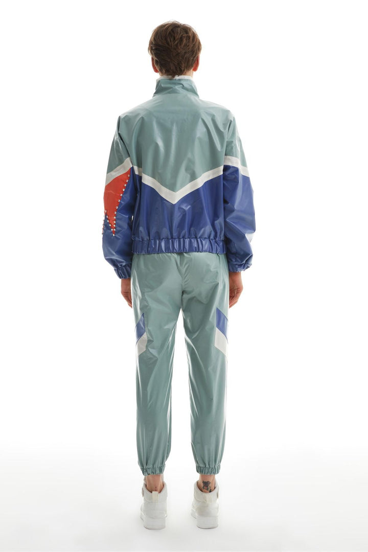 Stone Detailed Garnish Jacket Mint