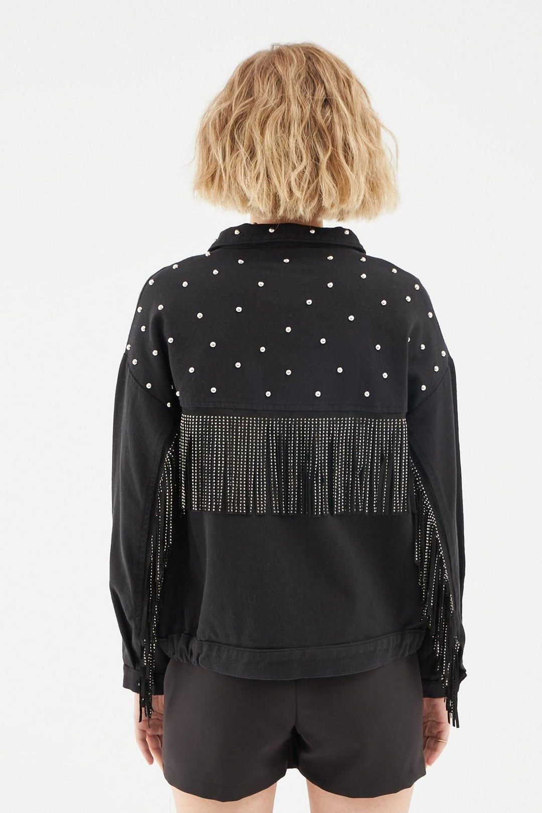 Trok Accessory Denim Jacket Black