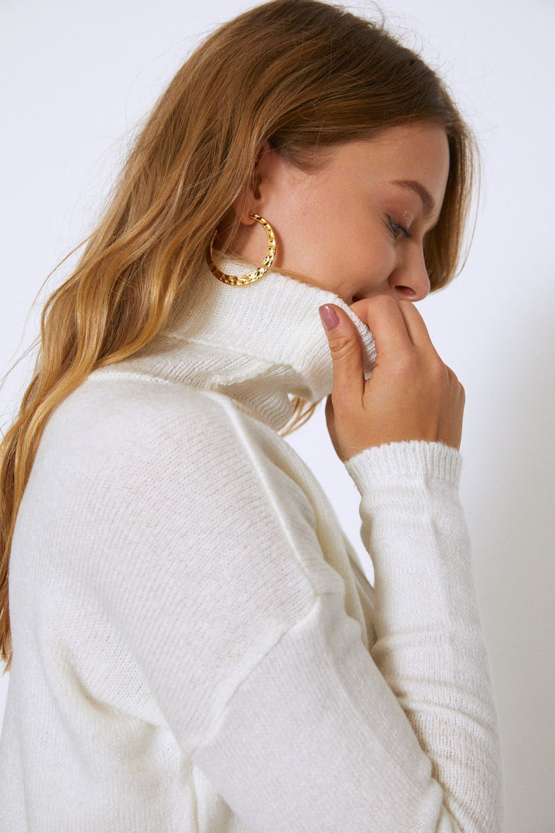 Turtleneck Sweater Ecru