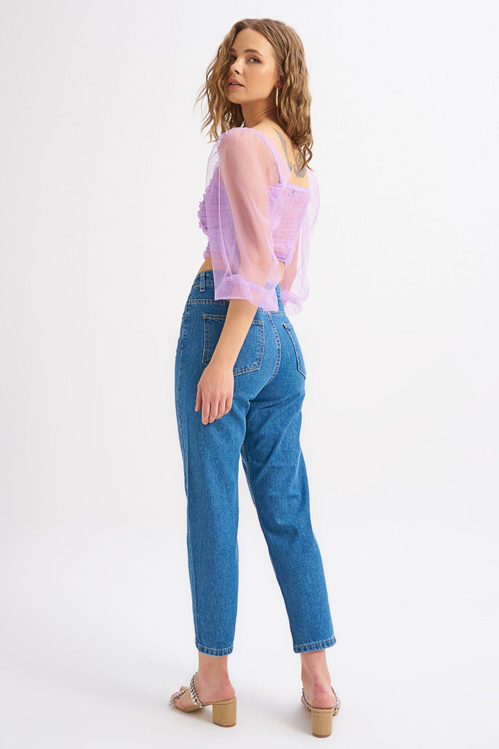 Gipeli Tulle Blouse Lilac