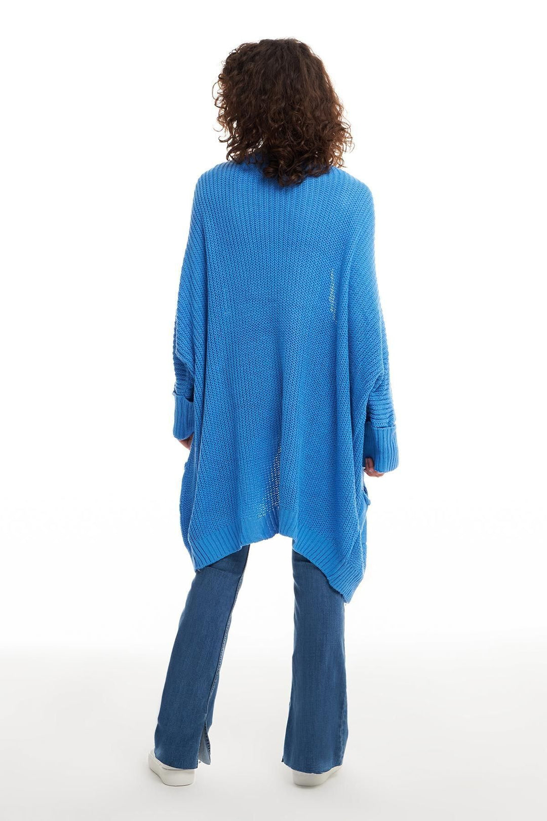 Oversize Pocket Cardigan Blue