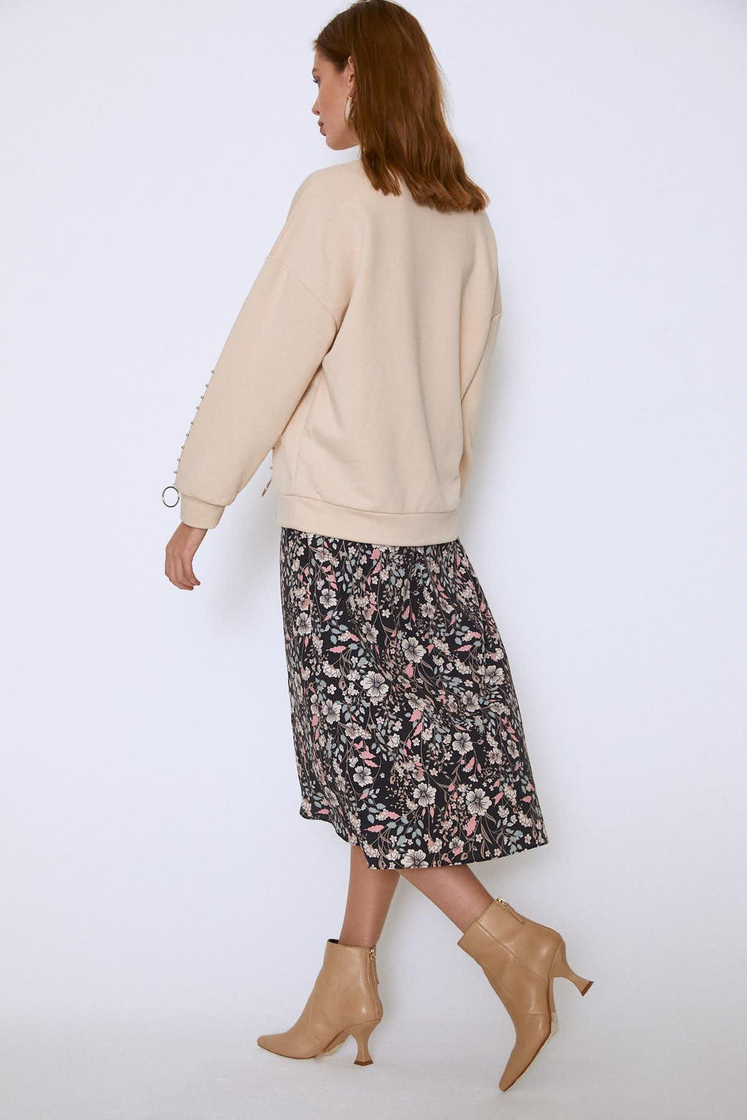 Trocked Sweatshirt Beige