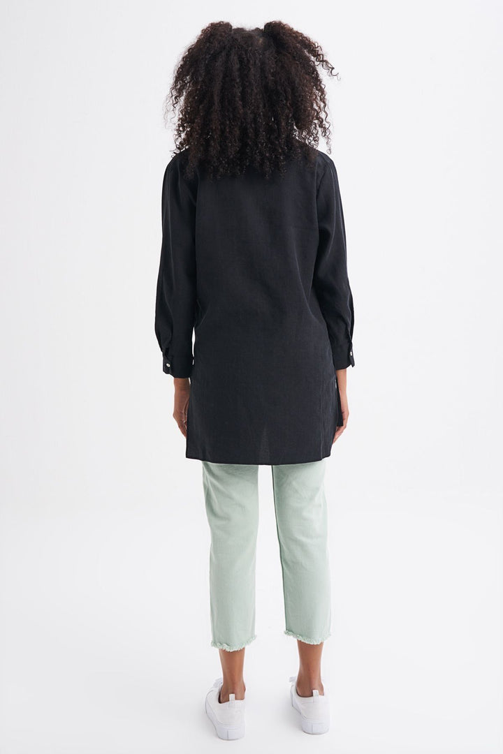 Hakim Yaka Gömlek Siyah