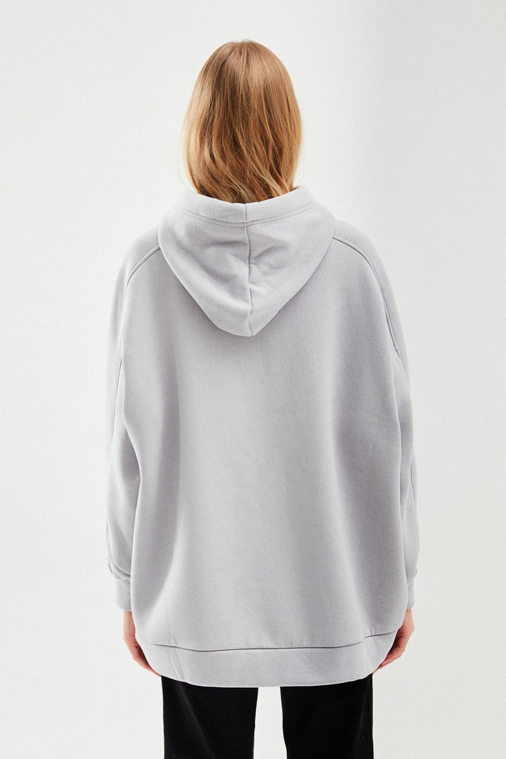 Hooded Oversize Sweatshirt Gray