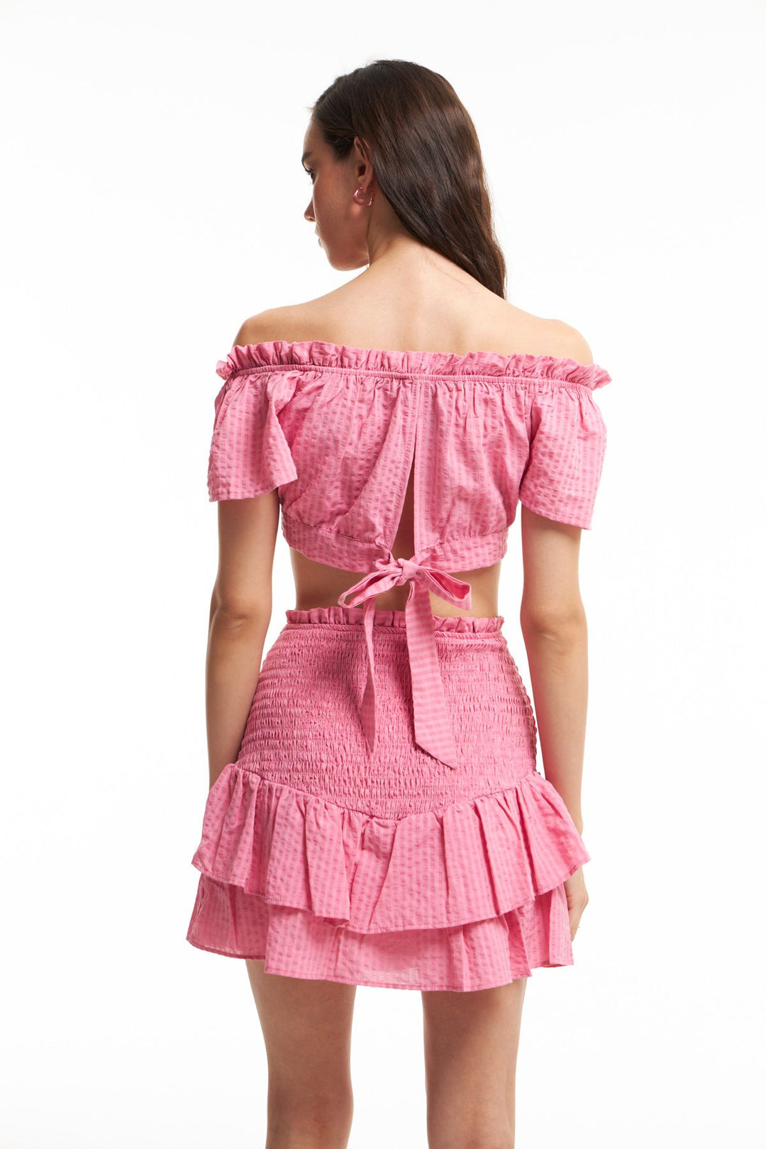 Frilly Gipe Mini Skirt Pink