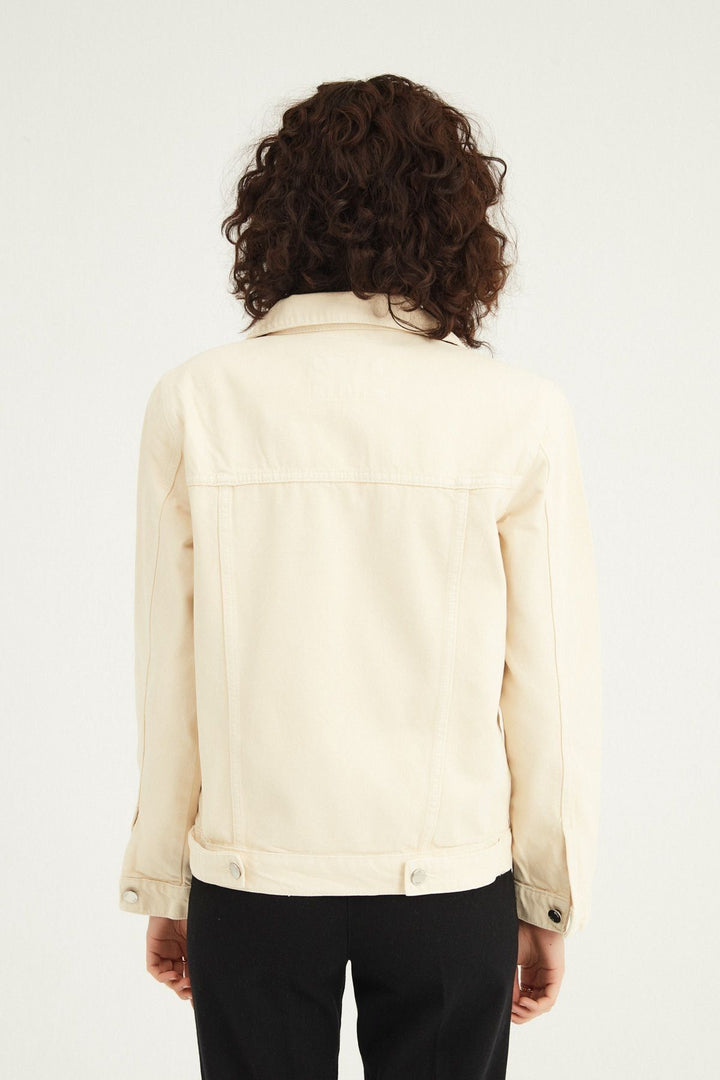 Gabardine Denim Jacket Bone