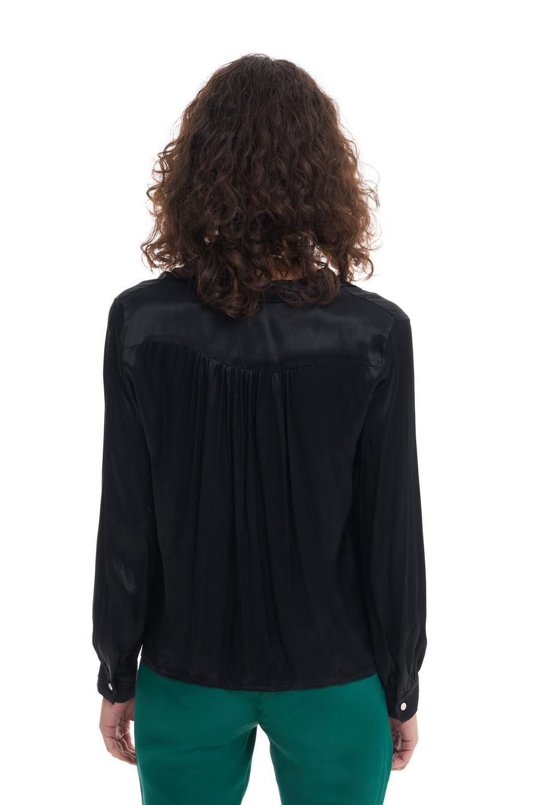 Satin Shirt Black