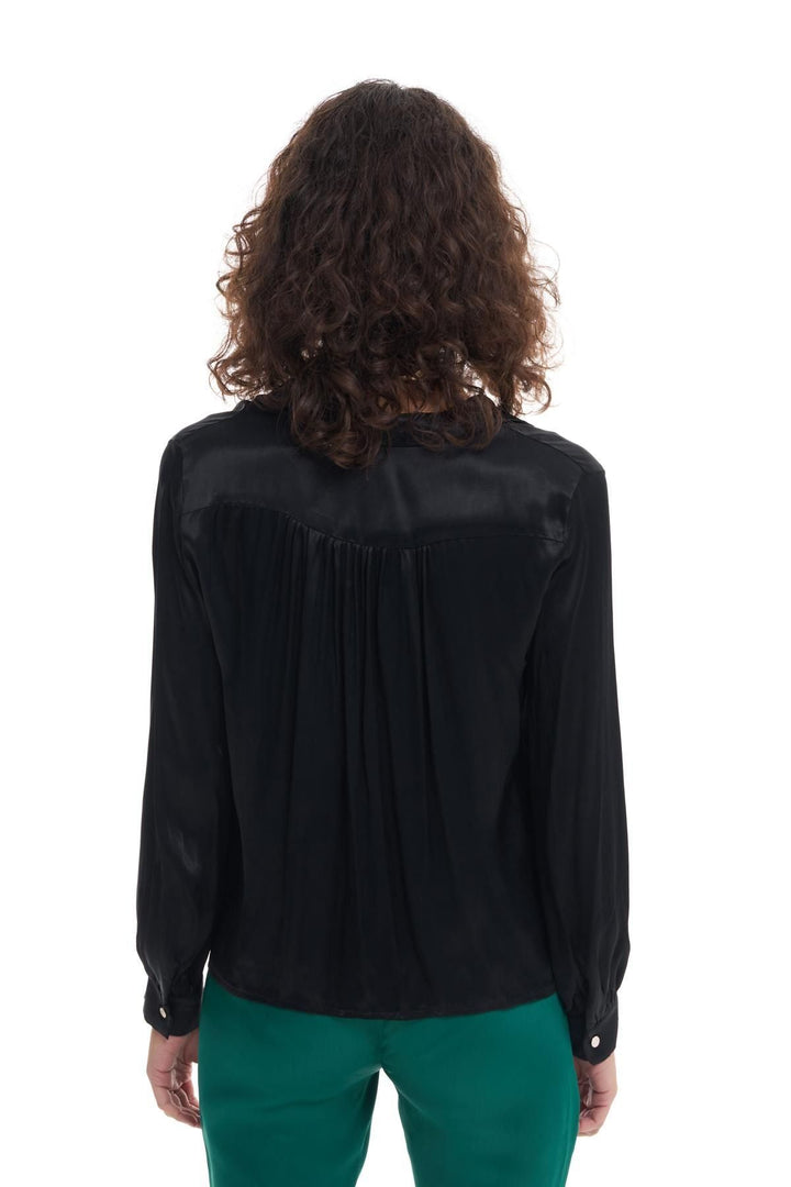 Satin Shirt Black
