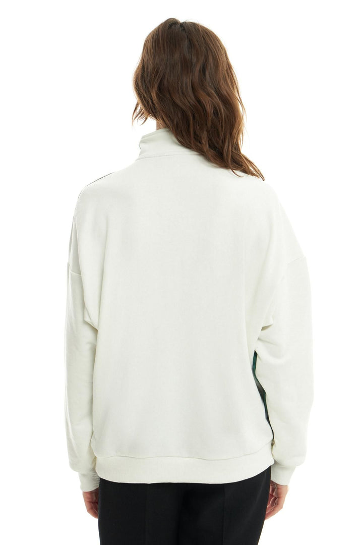 Paris Printed Sweatshirt Ecru