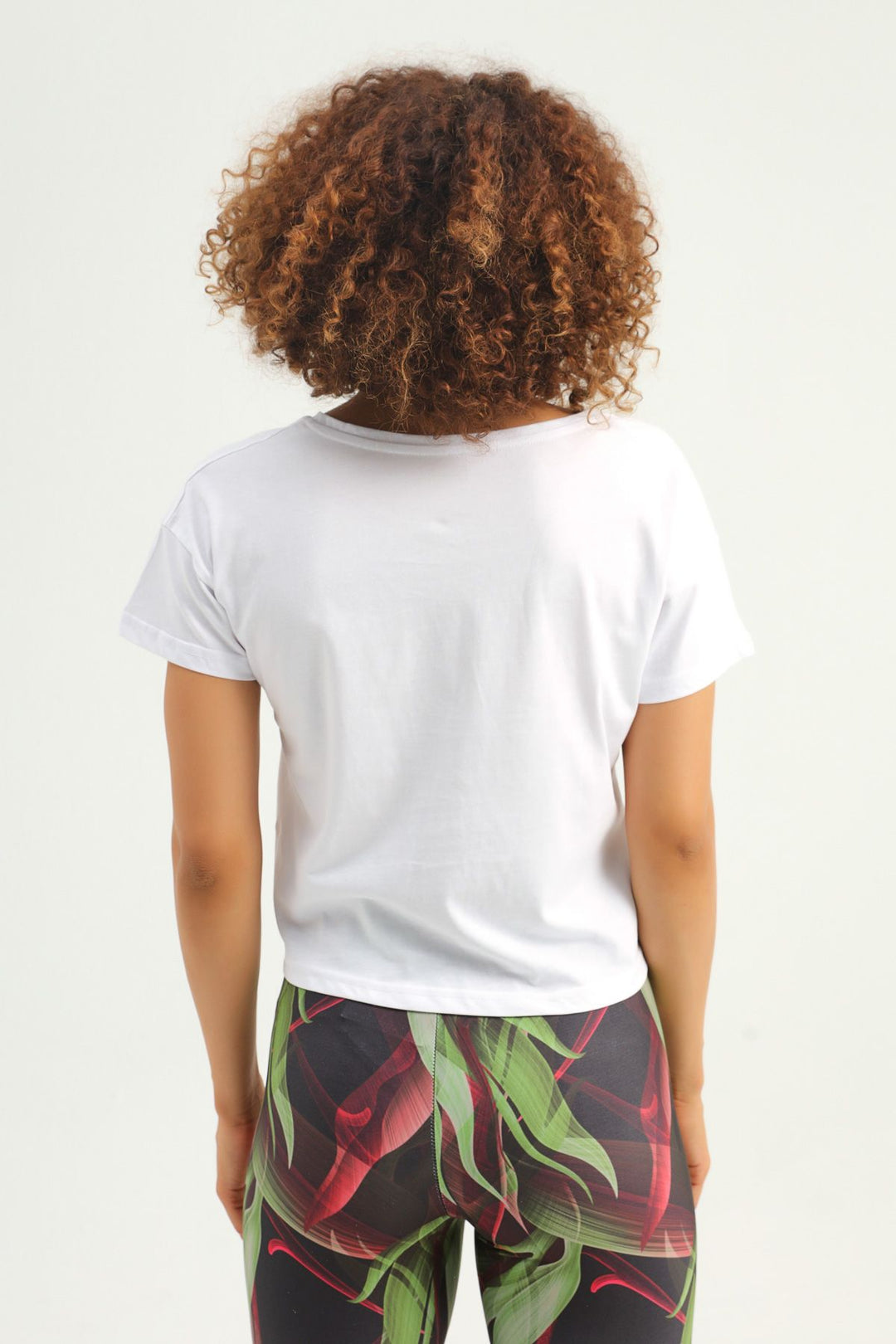 Tie Front V-Neck Sports T-Shirt White