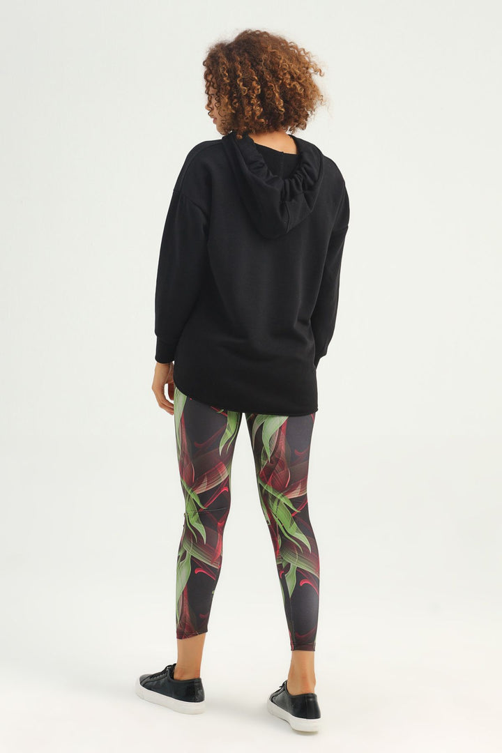Hooded Oversize Sweatshirt Black