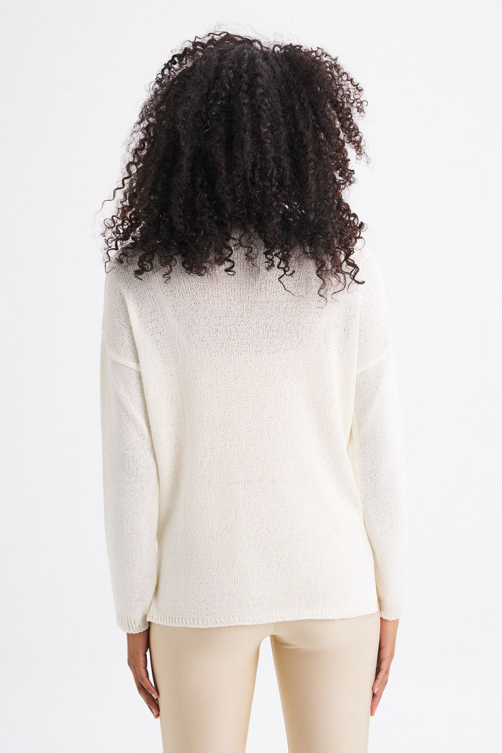 Pocket Detailed Knitwear Ecru