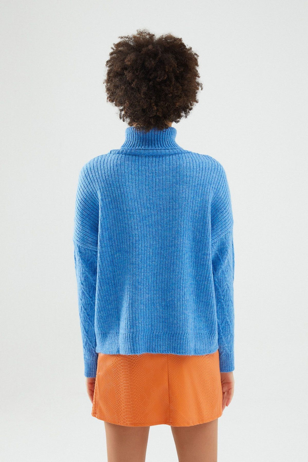 Boğazlı Kazak Mavi