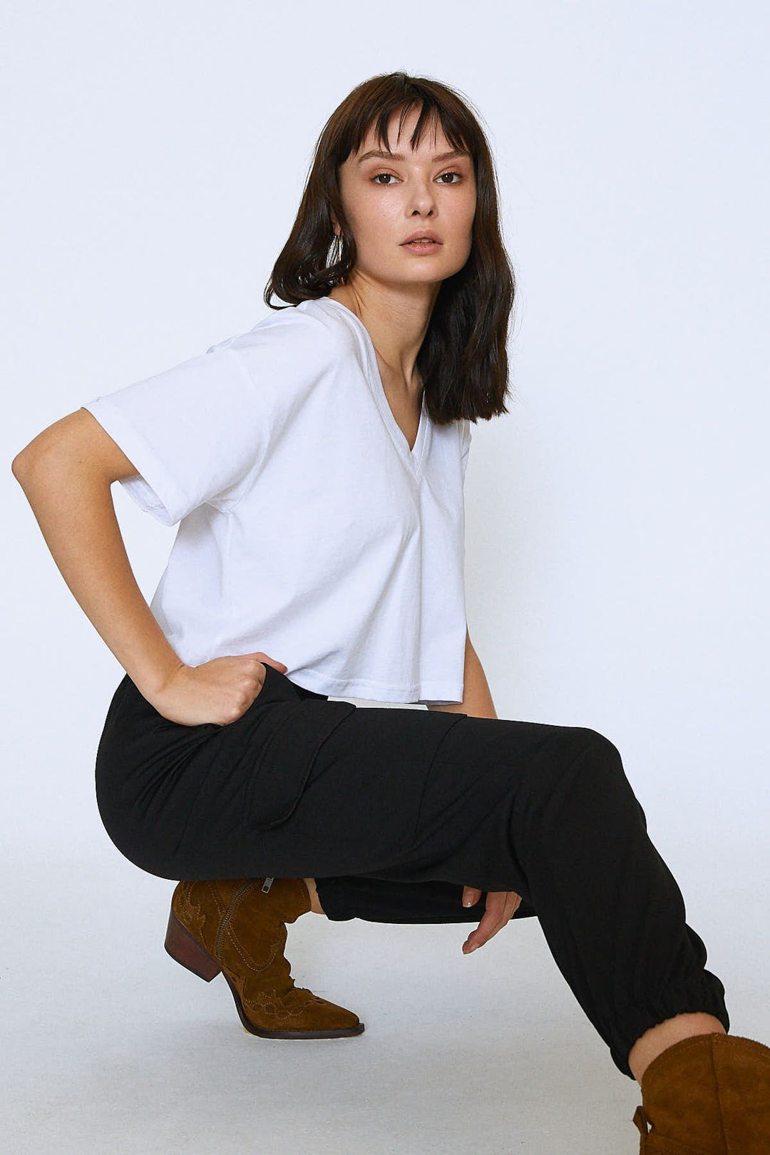 Zincirli Jogger Pantolon Siyah