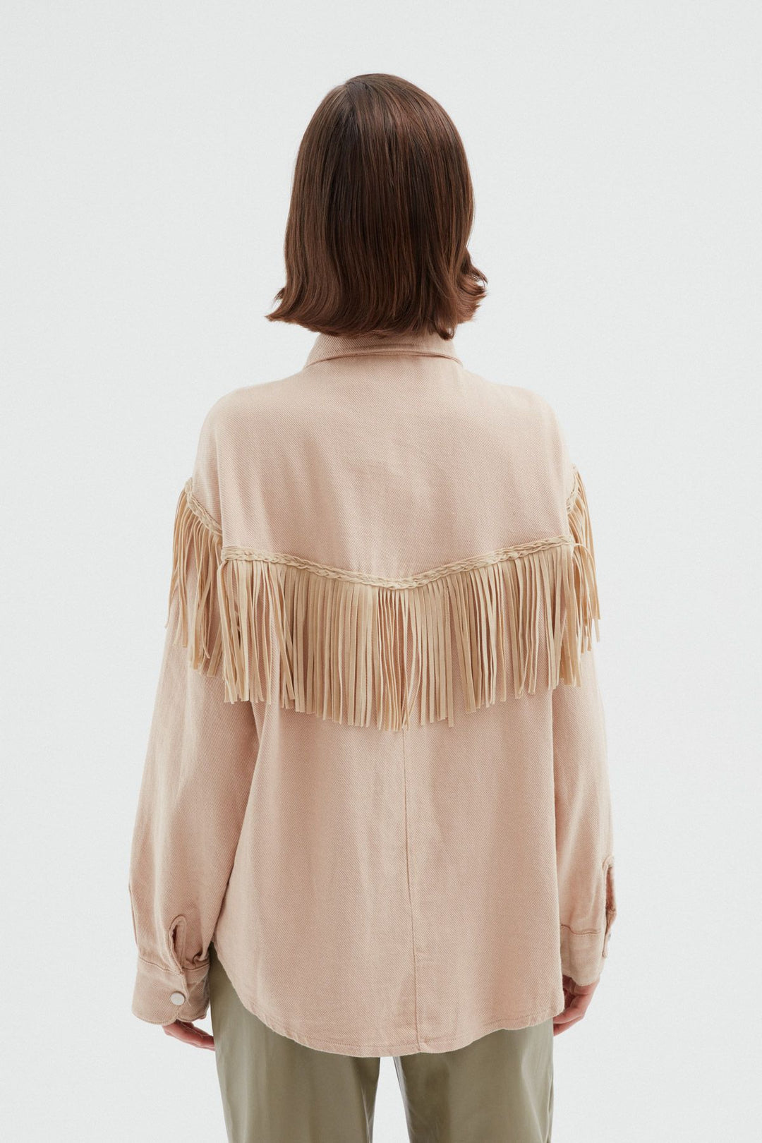 Tasseled Seasonal Jacket Stone