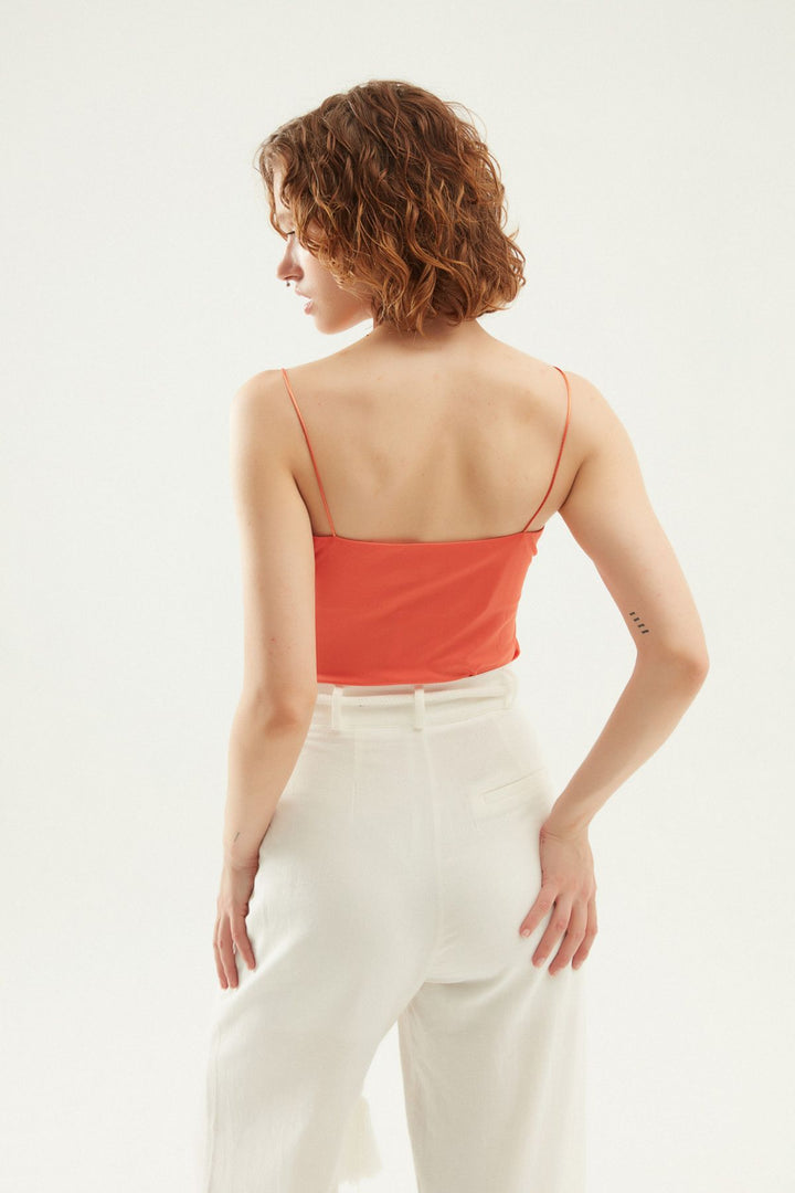 Rope Strap Undershirt Orange
