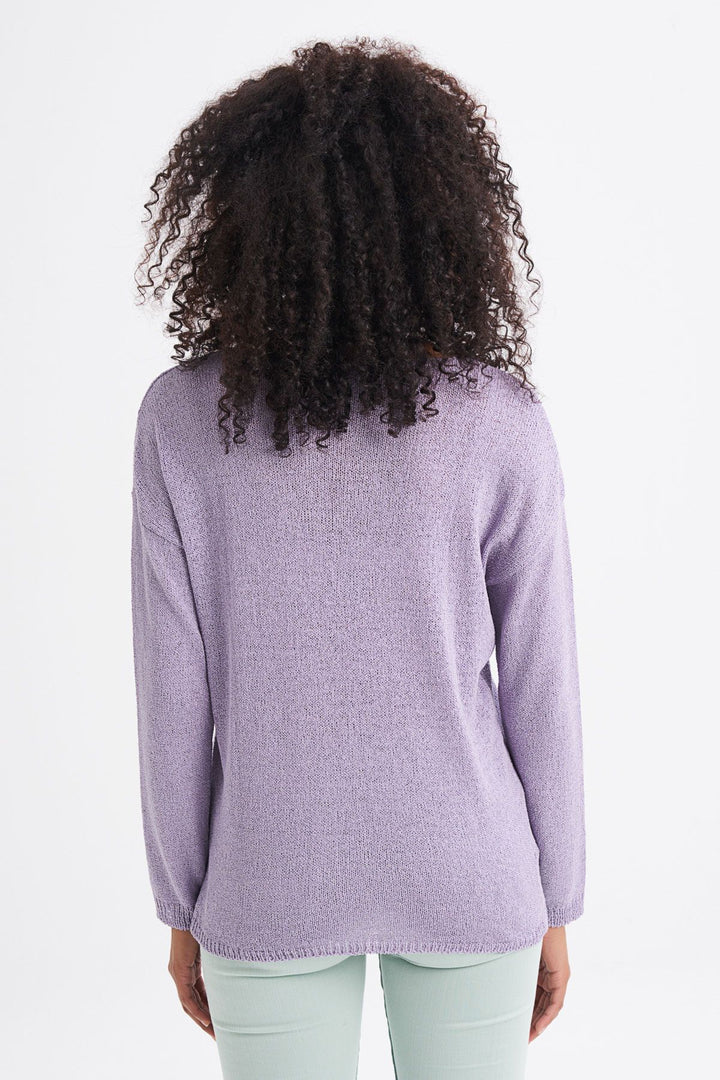 Pocket Detailed Knitwear Lilac