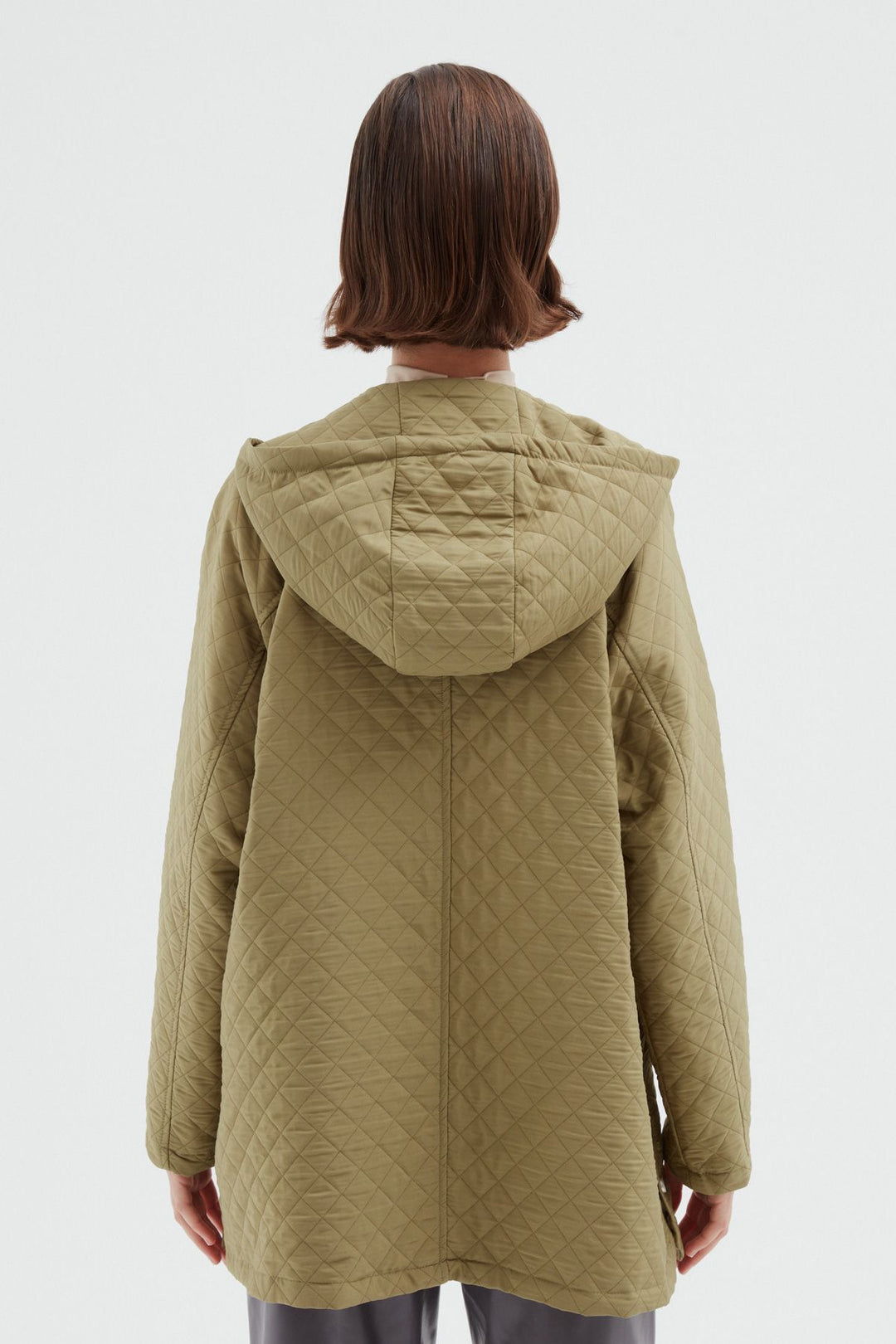 Oversize Kapitone Mont Haki