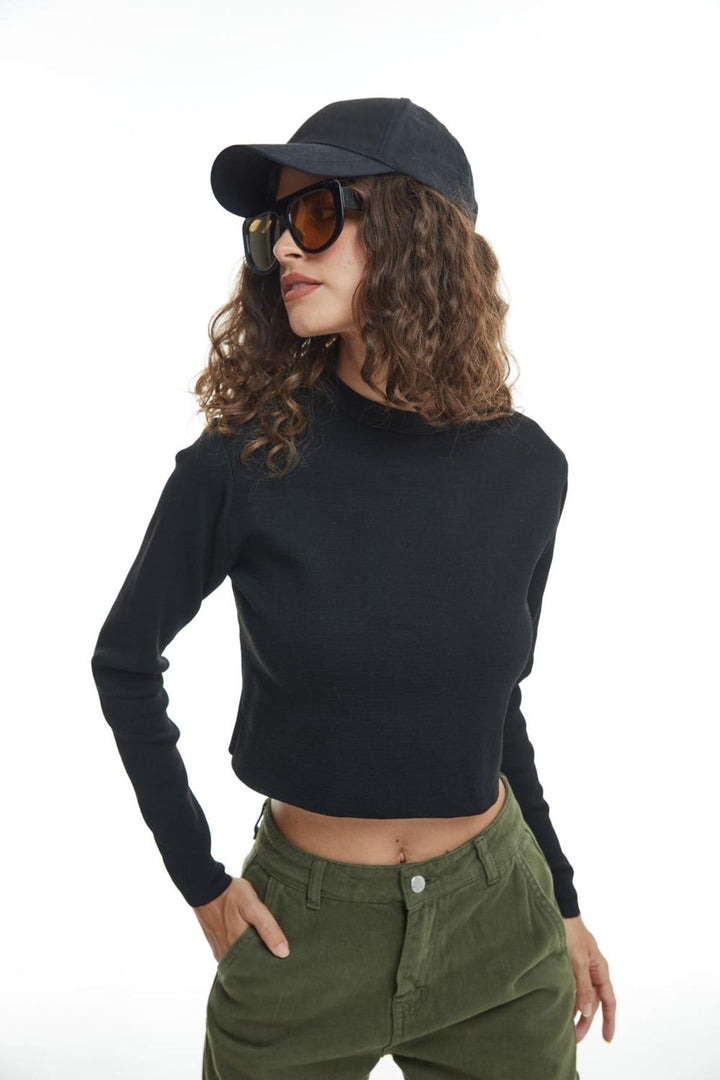 Low Back Knitwear Black