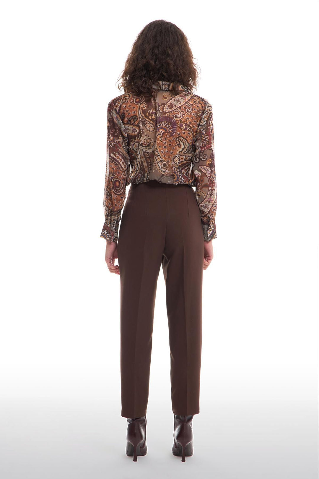 Pens Detaylı Pantolon Kahverengi