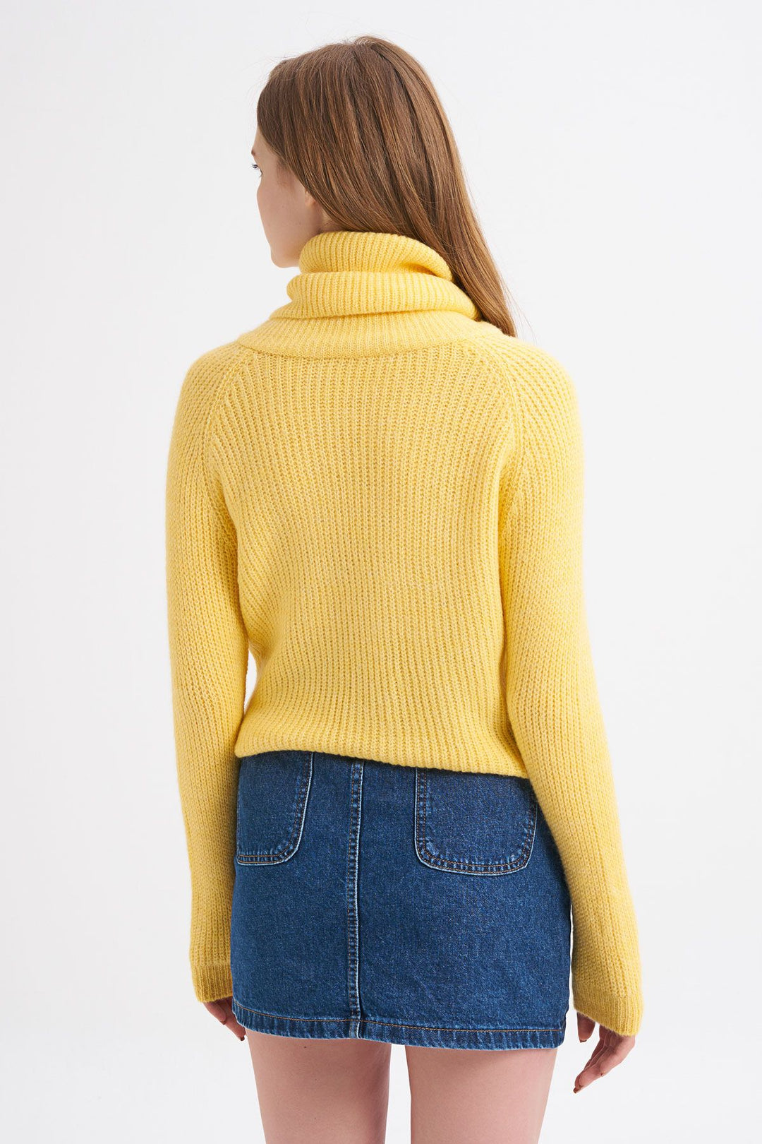 Turtleneck Thessaloniki Knitted Sweater Yellow