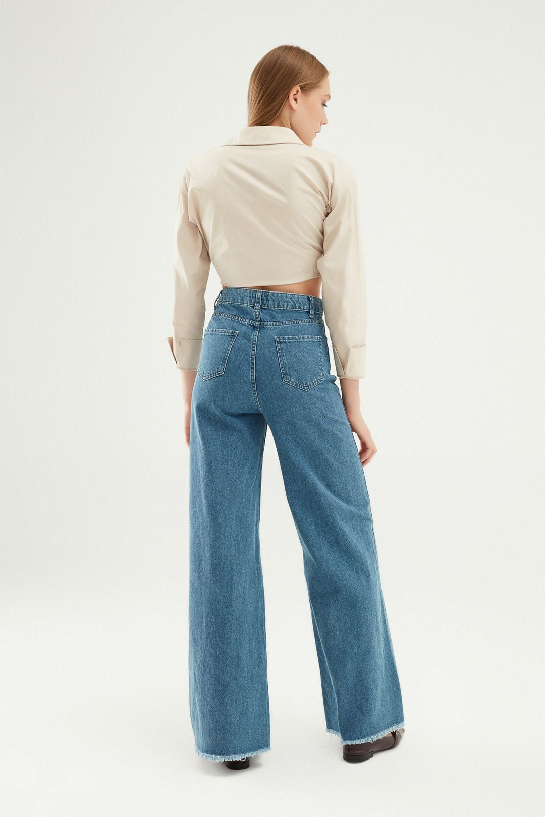 Wide Leg Jeans Blue