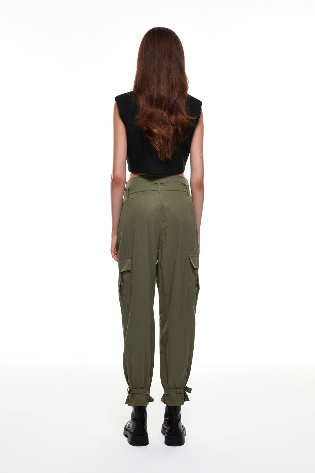 Pocket Detailed Cargo Fit Trousers Khaki