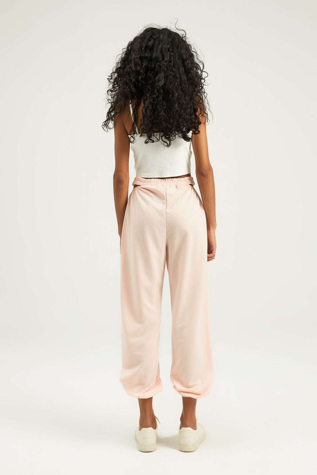 Low-cut Jogger Pants Powder