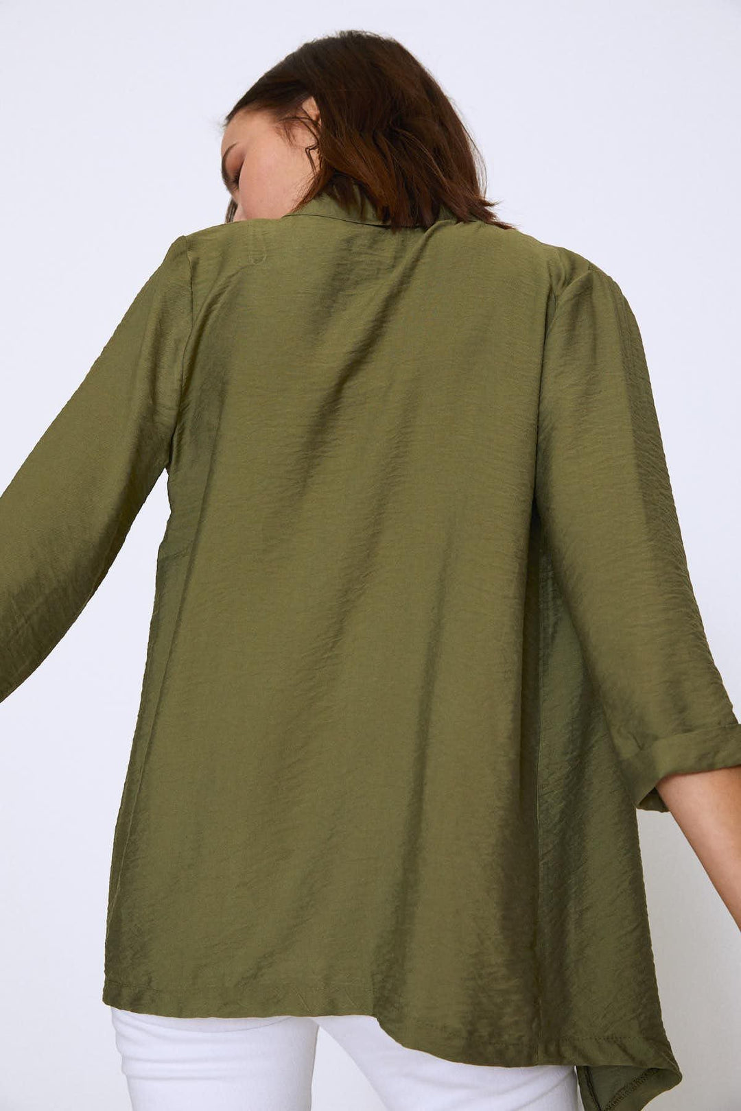 Shawl Collar Jacket Khaki