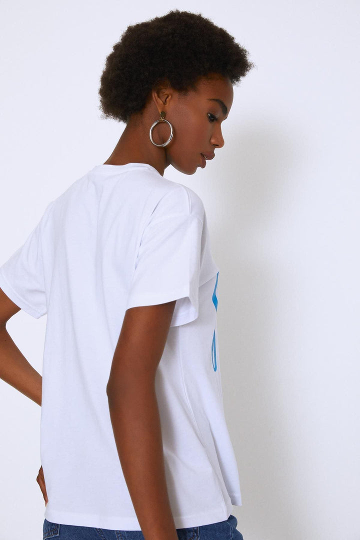 Printed T-Shirt Turquoise