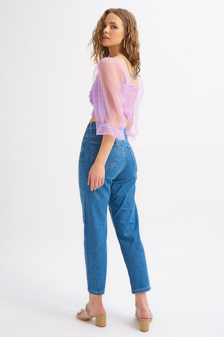 Gipeli Tulle Blouse Lilac