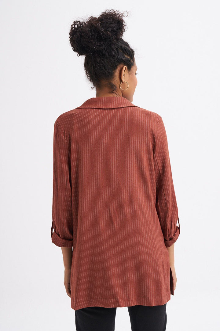 Striped Blazer Jacket Tile