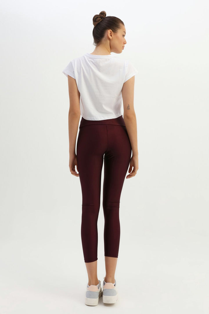 High Waist Leggings Claret Red